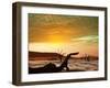 Dead Valley in Namibia at Dark-Andrushko Galyna-Framed Photographic Print