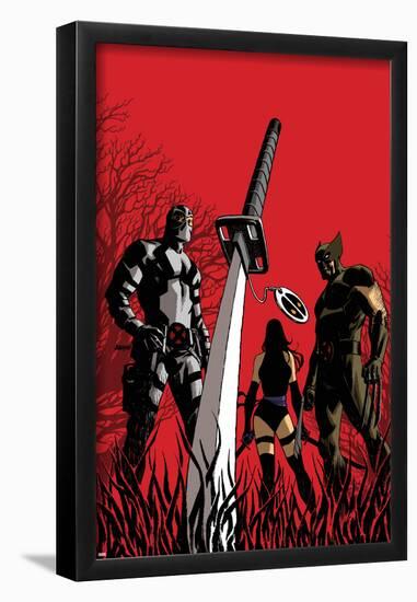 Deadpool No.50 Cover: Fantomax, Wolverine, Psylocke-Dave Johnson-Framed Poster