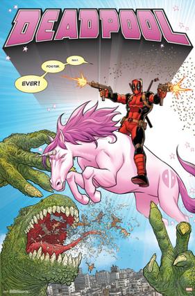 Deadpool - Unicorn-null-Lamina Framed Poster