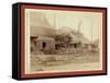 Deadwood and Delaware Smelter at Deadwood, S.Dak-John C. H. Grabill-Framed Stretched Canvas