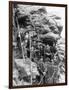 Deadwood Central Railroad Engineer Corps Photograph - Deadwood, SD-Lantern Press-Framed Art Print