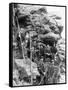 Deadwood Central Railroad Engineer Corps Photograph - Deadwood, SD-Lantern Press-Framed Stretched Canvas