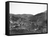 Deadwood from Livingston's Hill Photograph - Deadwood, SD-Lantern Press-Framed Stretched Canvas