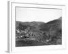 Deadwood from Livingston's Hill Photograph - Deadwood, SD-Lantern Press-Framed Art Print