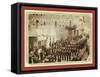 Deadwood. Grand Lodge I.O.O.F. of Dakotas. Street Parade, May 21, 1890-John C. H. Grabill-Framed Stretched Canvas