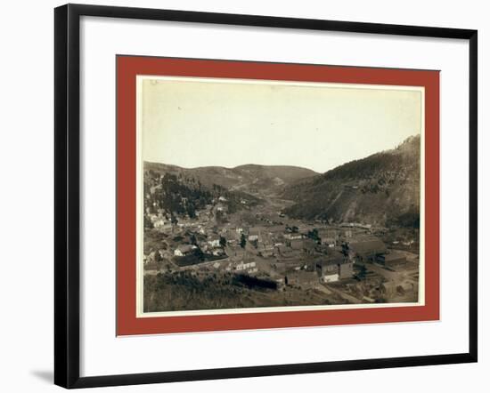 Deadwood, [S.D.] from Mrs. Livingston's Hill-John C. H. Grabill-Framed Giclee Print