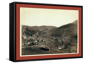 Deadwood, [S.D.] from Mrs. Livingston's Hill-John C. H. Grabill-Framed Stretched Canvas