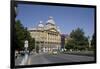 Deak Ferenc Square with the Former Anker Palace, Budapest, Hungary, Europe-Julian Pottage-Framed Photographic Print