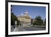 Deak Ferenc Square with the Former Anker Palace, Budapest, Hungary, Europe-Julian Pottage-Framed Photographic Print