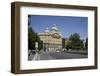 Deak Ferenc Square with the Former Anker Palace, Budapest, Hungary, Europe-Julian Pottage-Framed Photographic Print