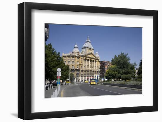 Deak Ferenc Square with the Former Anker Palace, Budapest, Hungary, Europe-Julian Pottage-Framed Photographic Print