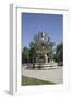 Deak Ferenc Ter Park with Centrepiece Fountain, Budapest, Hungary, Europe-Julian Pottage-Framed Photographic Print