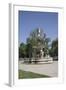 Deak Ferenc Ter Park with Centrepiece Fountain, Budapest, Hungary, Europe-Julian Pottage-Framed Photographic Print