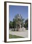 Deak Ferenc Ter Park with Centrepiece Fountain, Budapest, Hungary, Europe-Julian Pottage-Framed Photographic Print