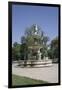 Deak Ferenc Ter Park with Centrepiece Fountain, Budapest, Hungary, Europe-Julian Pottage-Framed Photographic Print