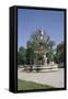 Deak Ferenc Ter Park with Centrepiece Fountain, Budapest, Hungary, Europe-Julian Pottage-Framed Stretched Canvas