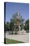 Deak Ferenc Ter Park with Centrepiece Fountain, Budapest, Hungary, Europe-Julian Pottage-Stretched Canvas