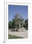 Deak Ferenc Ter Park with Centrepiece Fountain, Budapest, Hungary, Europe-Julian Pottage-Framed Photographic Print