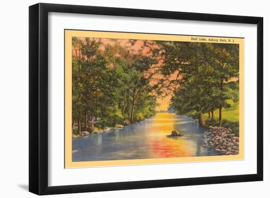 Deal Lake, Asbury Park-null-Framed Art Print