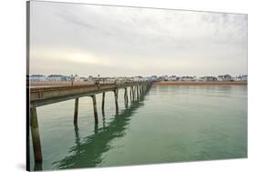 Deal seafront as seen from Deal Pier, Deal, Kent, England, United Kingdom, Europe-Tim Winter-Stretched Canvas