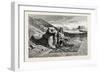 Dealer in Antiquities on the Road from Luxor to Karnak. Egypt, 1879-null-Framed Giclee Print