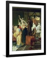 Dealer in Statues-Sir Lawrence Alma-Tadema-Framed Giclee Print