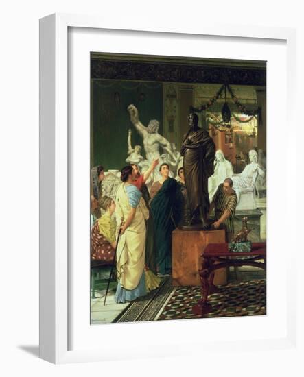 Dealer in Statues-Sir Lawrence Alma-Tadema-Framed Giclee Print