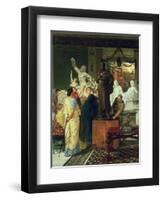 Dealer in Statues-Sir Lawrence Alma-Tadema-Framed Giclee Print