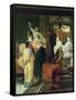 Dealer in Statues-Sir Lawrence Alma-Tadema-Framed Stretched Canvas
