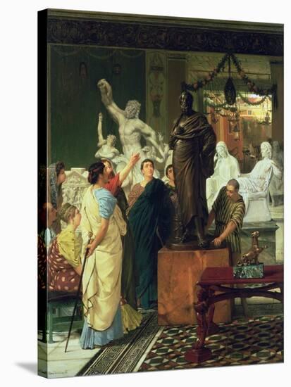 Dealer in Statues-Sir Lawrence Alma-Tadema-Stretched Canvas