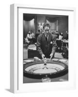 Dealer Roulette at National Casino-Francis Miller-Framed Photographic Print