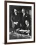 Dean Acheson, Sec. of State, Signs the North Atlantic Treaty Establishing the Nato Alliance-null-Framed Photo