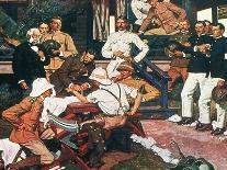 The Ceremony of the Golden Spike on 10th May, 1869-Dean Cornwell-Laminated Giclee Print