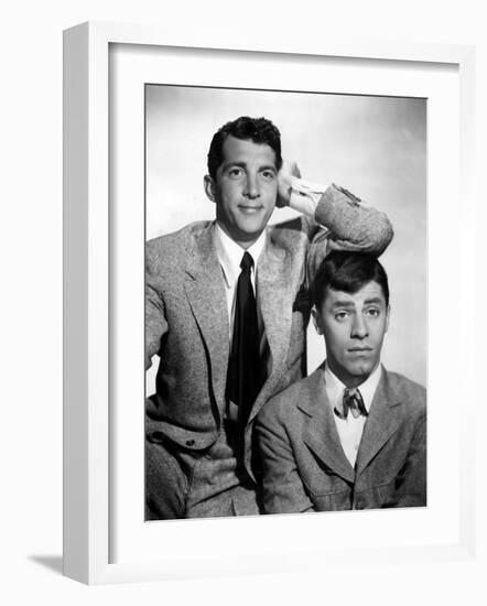 Dean Martin and Jerry Lewis, 1950-null-Framed Photo