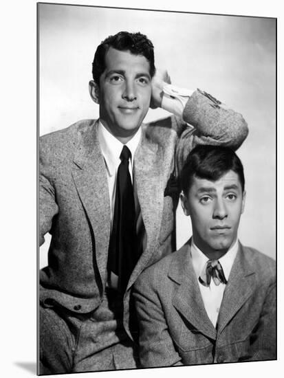 Dean Martin and Jerry Lewis, 1950-null-Mounted Photo