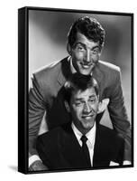 Dean Martin and Jerry Lewis, c. 1955 (b/w photo)-null-Framed Stretched Canvas