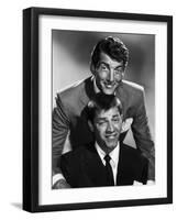 Dean Martin and Jerry Lewis, c. 1955 (b/w photo)-null-Framed Photo