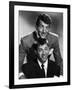 Dean Martin and Jerry Lewis, c. 1955 (b/w photo)-null-Framed Photo