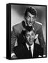 Dean Martin and Jerry Lewis, c. 1955 (b/w photo)-null-Framed Stretched Canvas