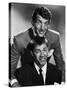 Dean Martin and Jerry Lewis, c. 1955 (b/w photo)-null-Stretched Canvas