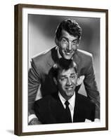 Dean Martin and Jerry Lewis, c. 1955 (b/w photo)-null-Framed Photo