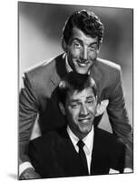 Dean Martin and Jerry Lewis, c. 1955 (b/w photo)-null-Mounted Photo