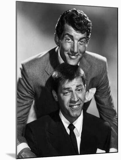 Dean Martin and Jerry Lewis, c. 1955 (b/w photo)-null-Mounted Photo