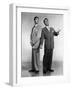 Dean Martin and Jerry Lewis, c. 1955 (b/w photo)-null-Framed Photo