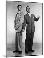 Dean Martin and Jerry Lewis, c. 1955 (b/w photo)-null-Mounted Photo