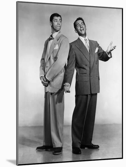 Dean Martin and Jerry Lewis, c. 1955 (b/w photo)-null-Mounted Photo