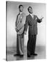 Dean Martin and Jerry Lewis, c. 1955 (b/w photo)-null-Stretched Canvas