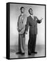 Dean Martin and Jerry Lewis, c. 1955 (b/w photo)-null-Framed Stretched Canvas