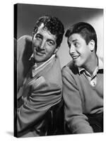 DEAN MARTIN AND JERRY LEWIS in the 50's, 1953: American comic team Dean Martin (L) and Jerry Lewis-null-Stretched Canvas