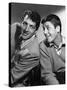 DEAN MARTIN AND JERRY LEWIS in the 50's, 1953: American comic team Dean Martin (L) and Jerry Lewis-null-Stretched Canvas